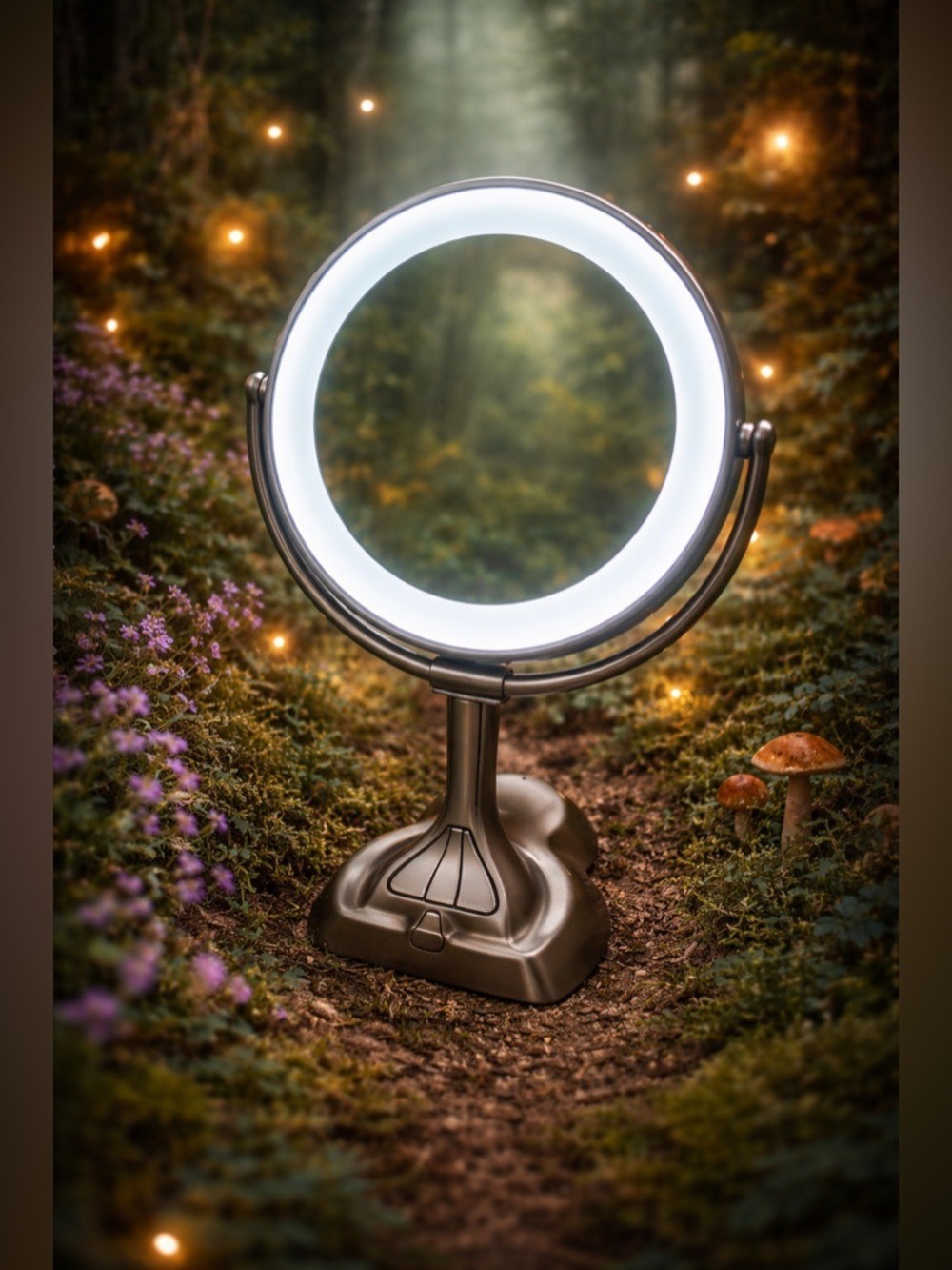 VINTAGE Zadro Illuminated Vanity Mirror • Magnifying Countertop Mirror • Halo